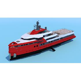 Seaexplorer 75 expedition luxury yacht 3D model